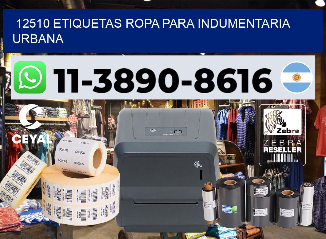 12510 Etiquetas ropa para indumentaria urbana