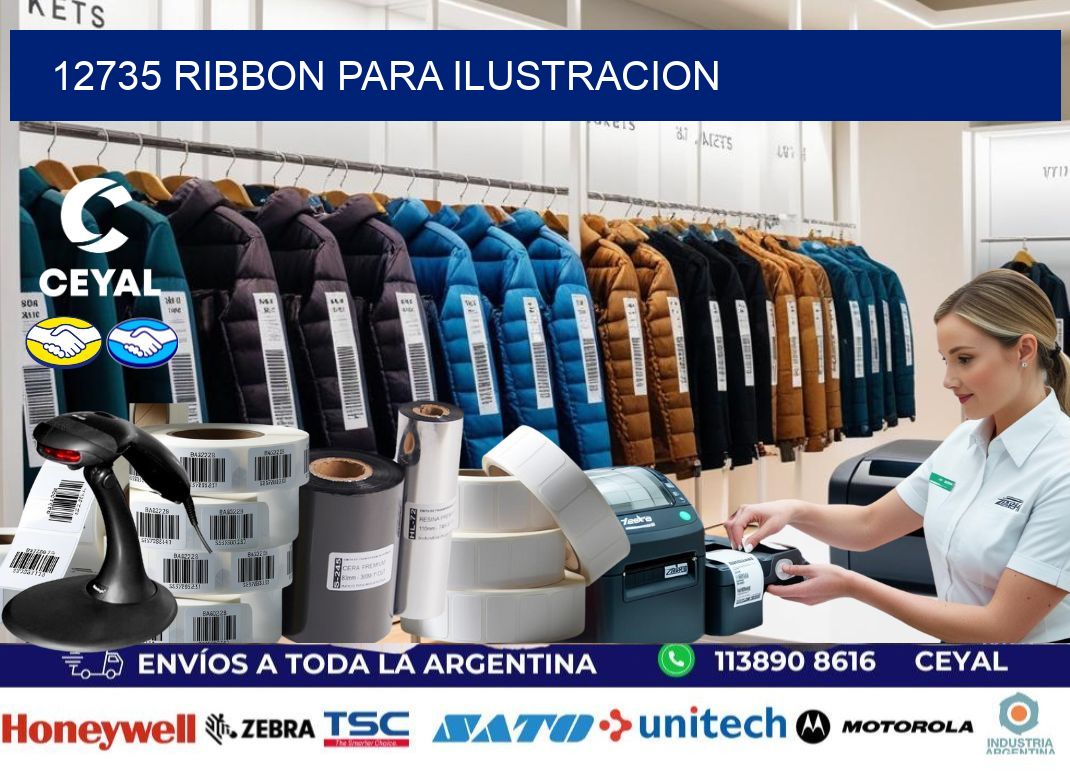 12735 ribbon para ilustracion