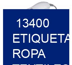 13400 Etiquetas ropa textiles para prendas