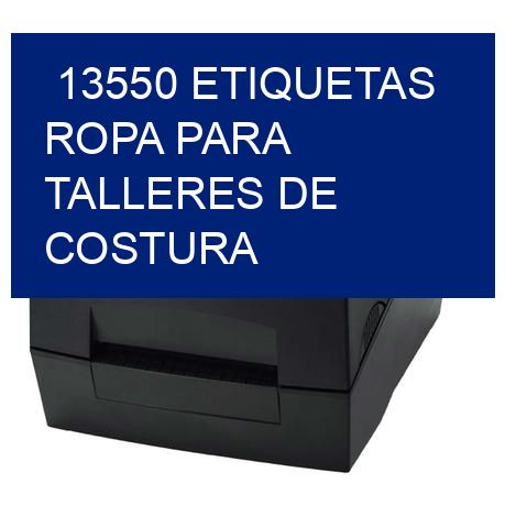 13550 Etiquetas ropa para talleres de costura