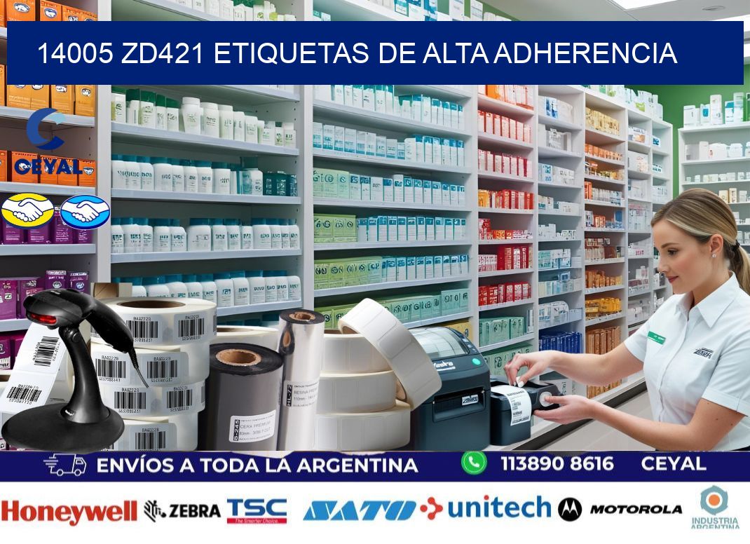 14005 zd421 etiquetas de alta adherencia