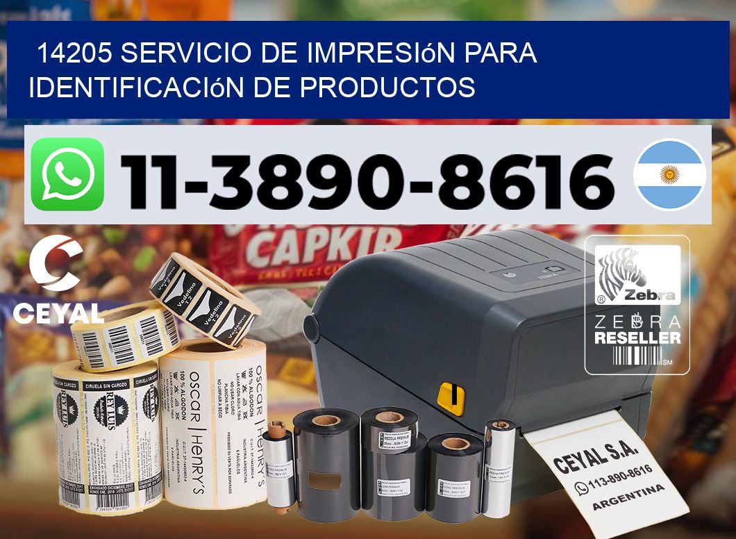 14205 Servicio de impresión para identificación de productos