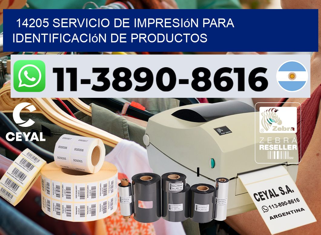 14205 Servicio de impresión para identificación de productos