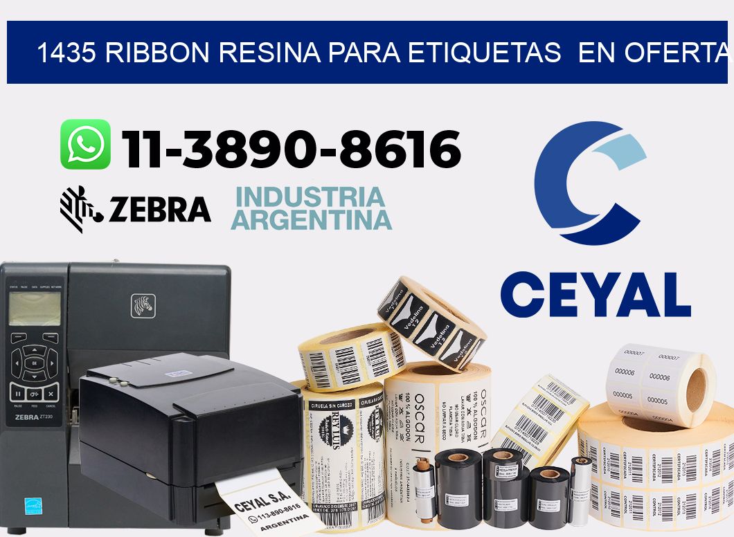 1435 ribbon resina para etiquetas en oferta