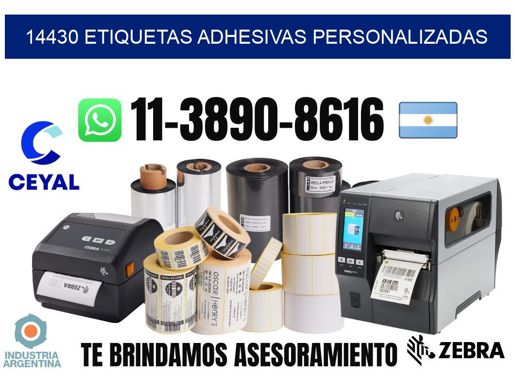 14430 Etiquetas adhesivas personalizadas