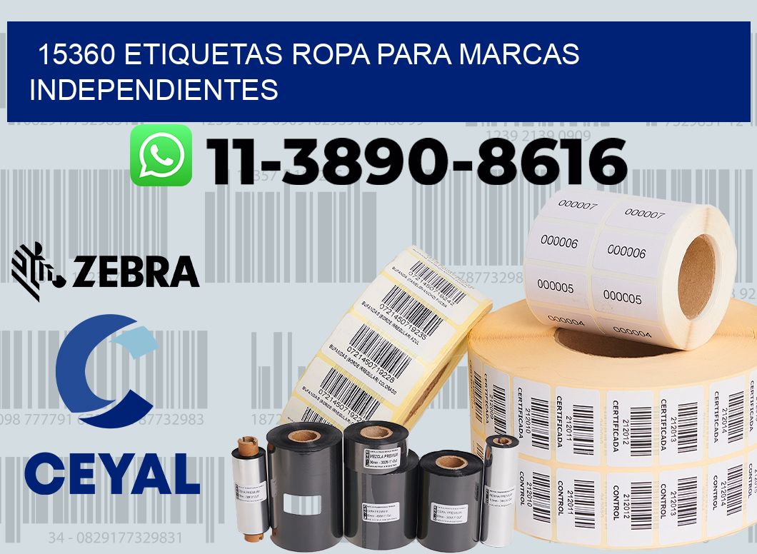 15360 Etiquetas ropa para marcas independientes