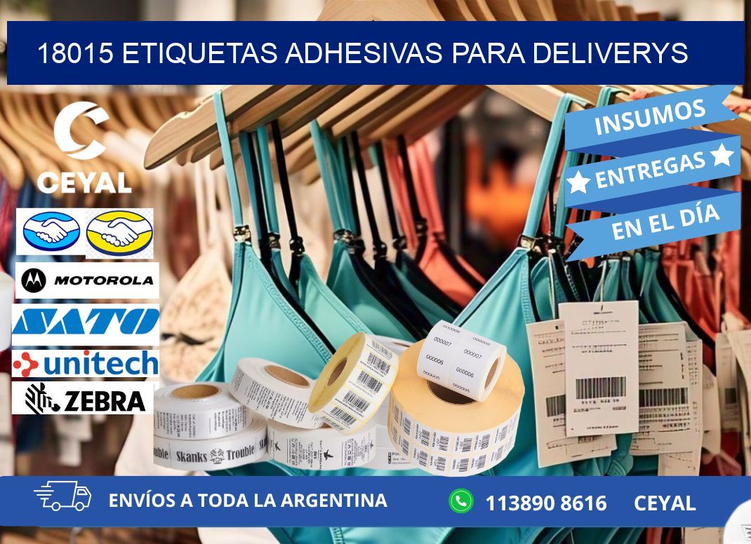 18015 etiquetas adhesivas para deliverys