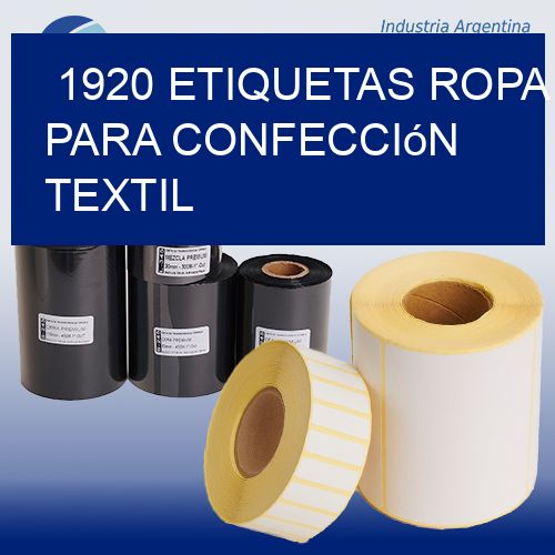 1920 Etiquetas ropa para confección textil