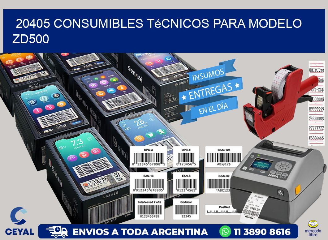20405 consumibles técnicos para modelo zd500