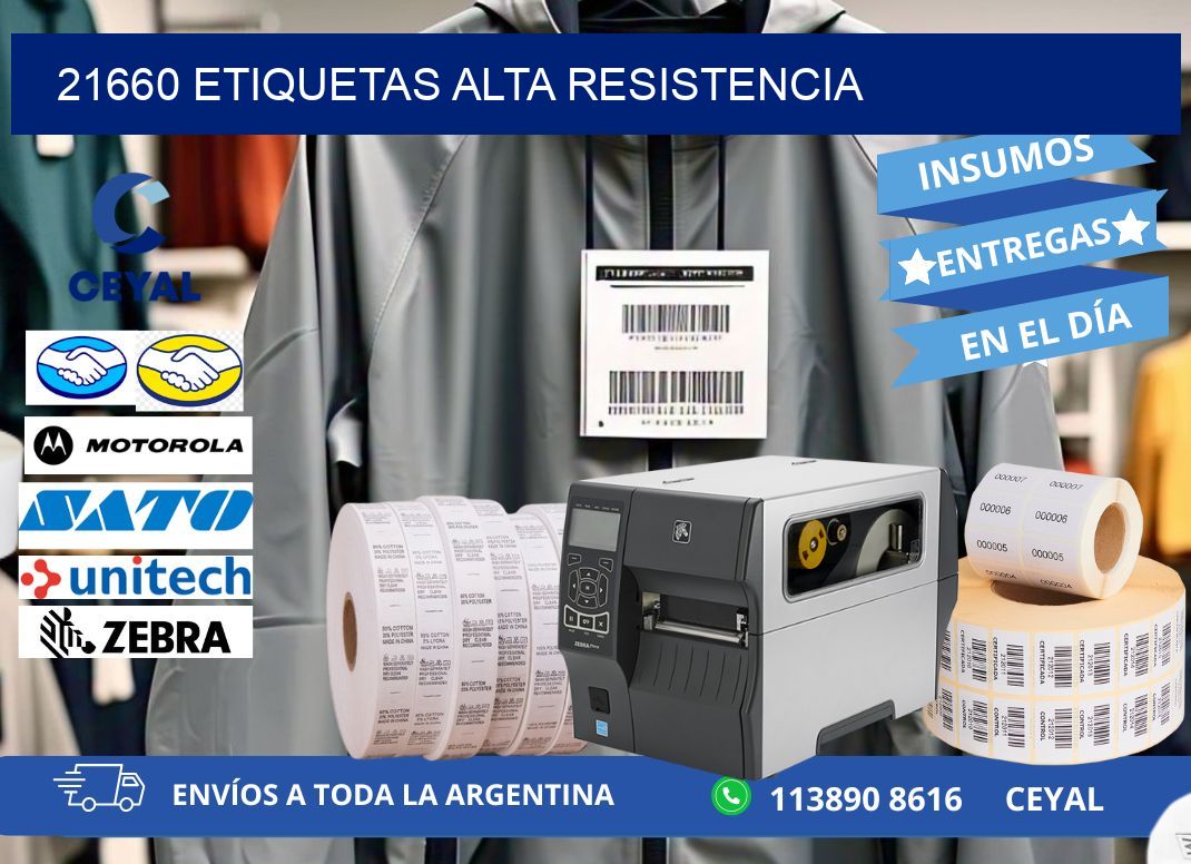 21660 etiquetas alta resistencia