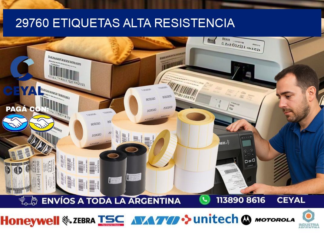 29760 etiquetas alta resistencia