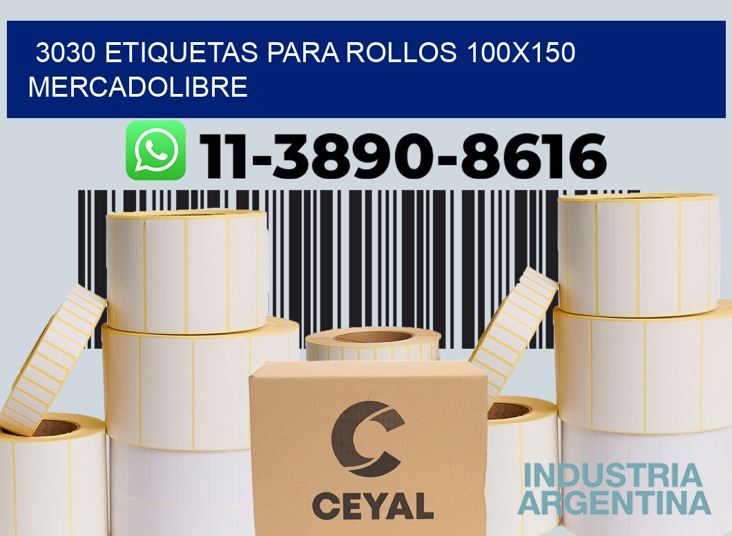 3030 etiquetas para rollos 100x150 mercadolibre