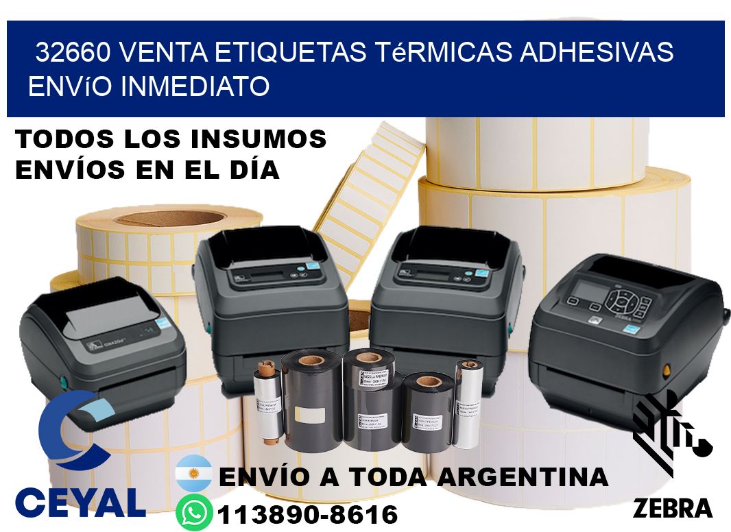32660 venta etiquetas térmicas adhesivas envío inmediato