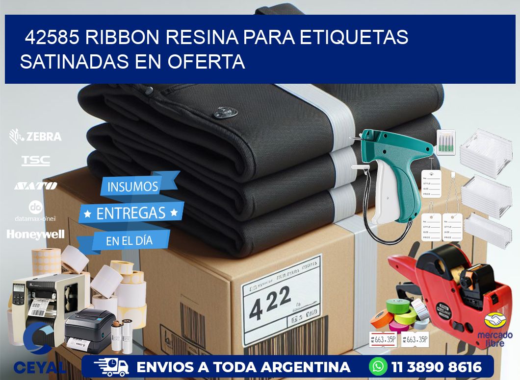 42585 ribbon resina para etiquetas satinadas en oferta