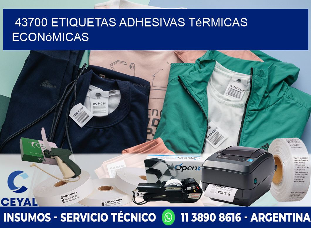 43700 etiquetas adhesivas térmicas económicas