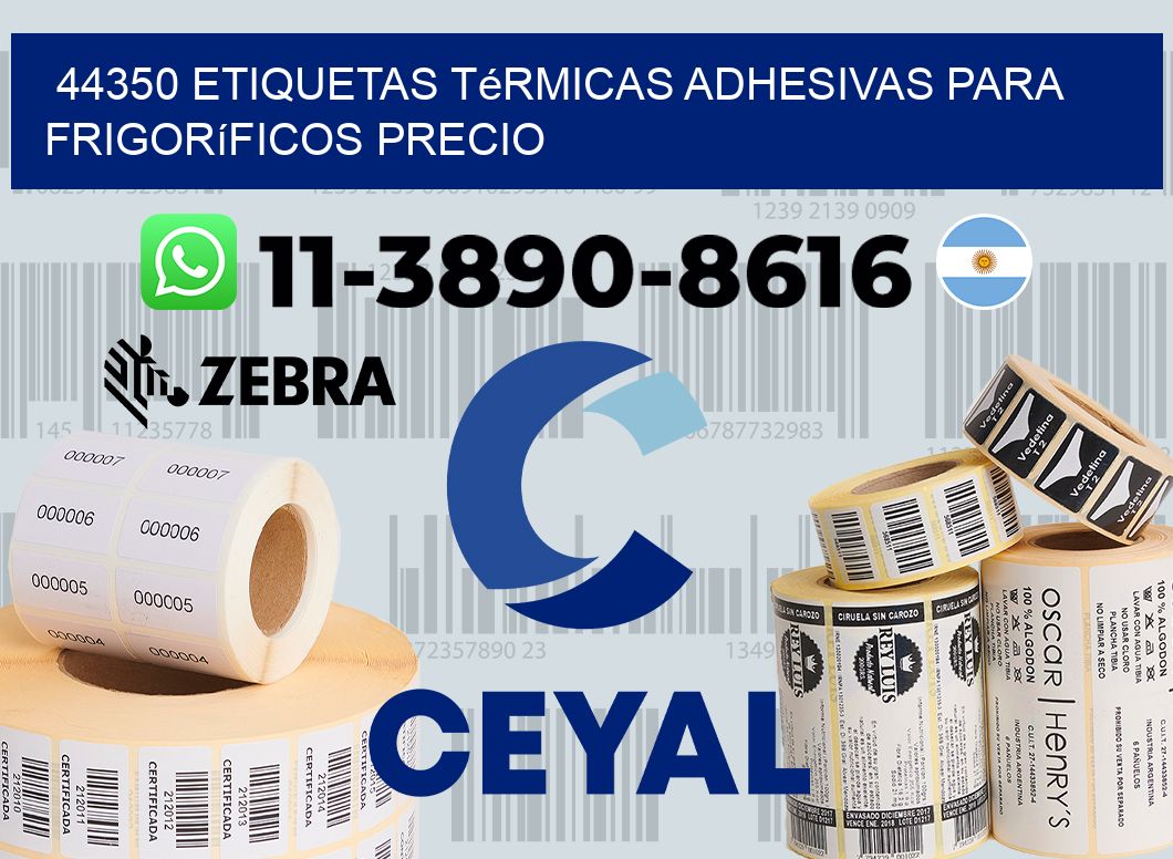 44350 etiquetas térmicas adhesivas para frigoríficos precio