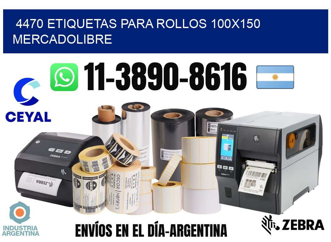 4470 etiquetas para rollos 100×150 mercadolibre