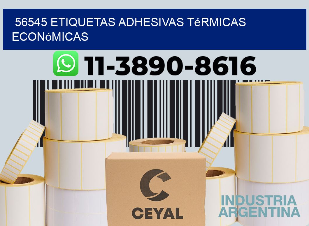56545 etiquetas adhesivas térmicas económicas