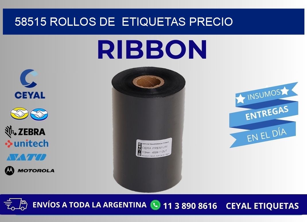 58515 rollos de etiquetas precio