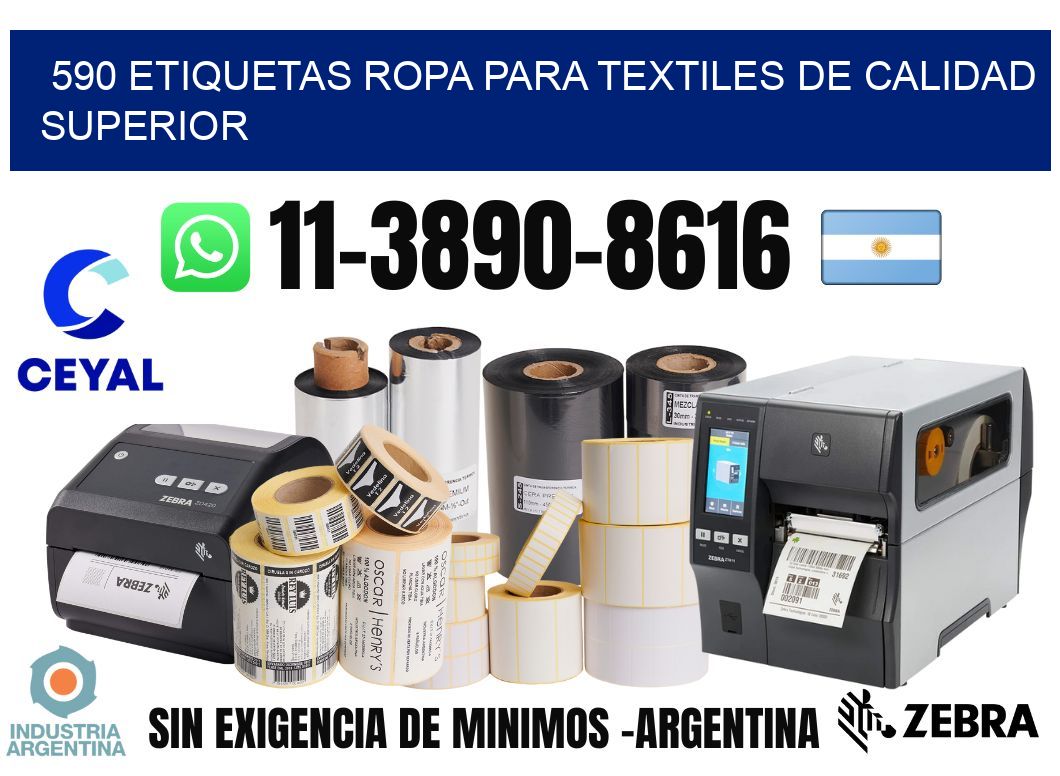 590 Etiquetas ropa para textiles de calidad superior