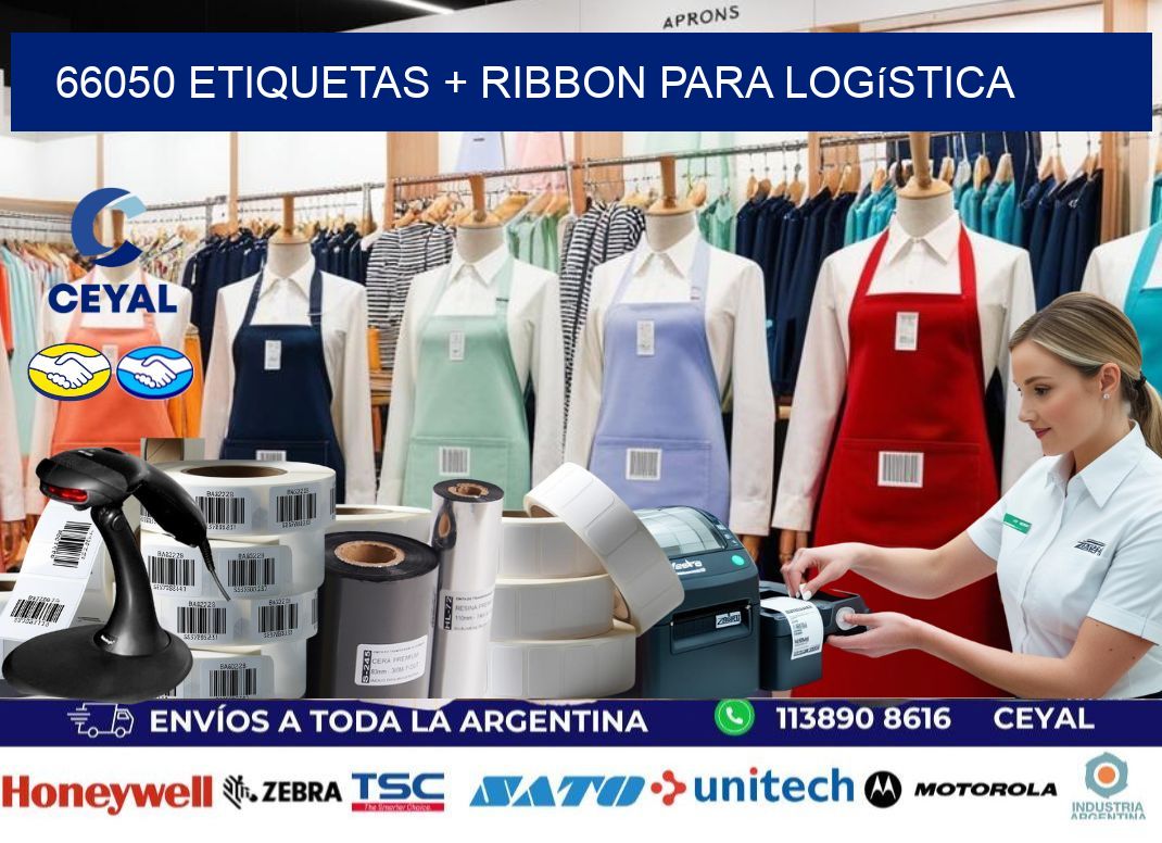 66050 etiquetas + ribbon para logística