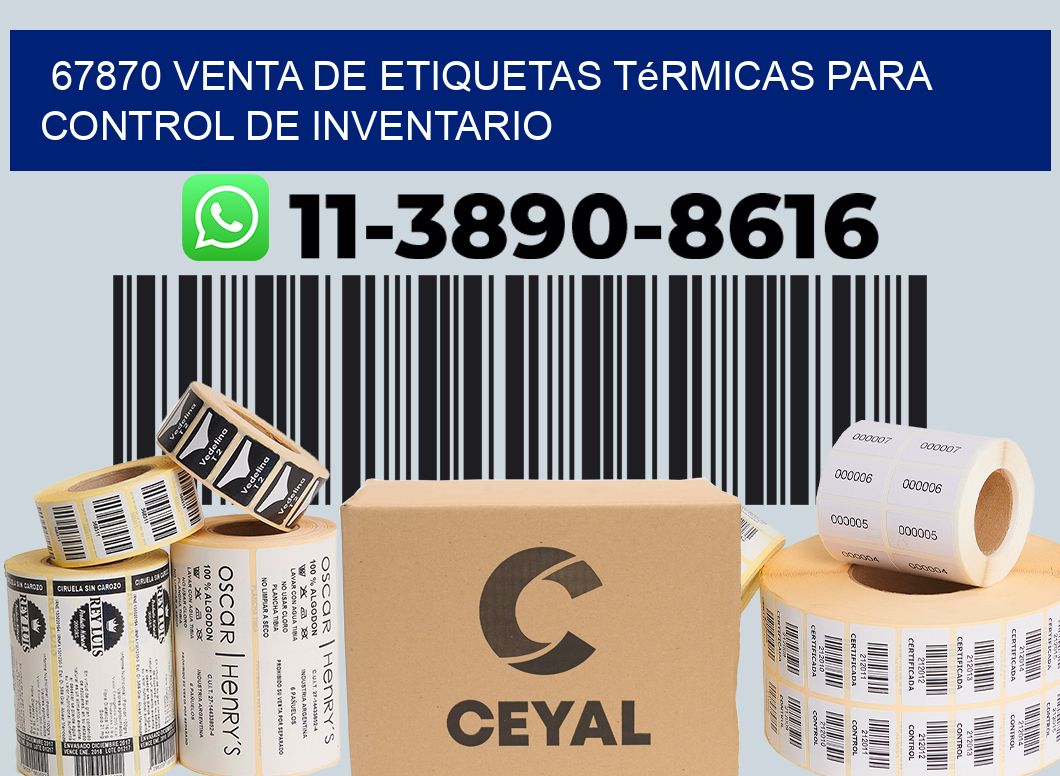 67870 venta de etiquetas térmicas para control de inventario