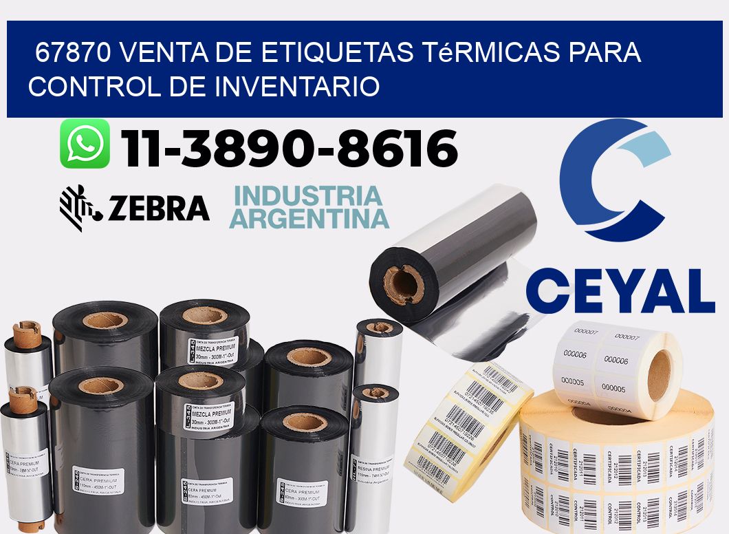 67870 venta de etiquetas térmicas para control de inventario
