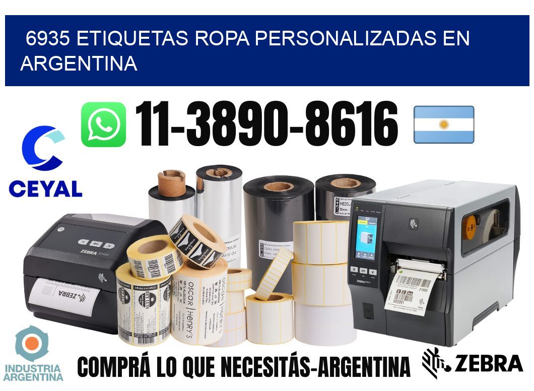 6935 Etiquetas ropa personalizadas en Argentina