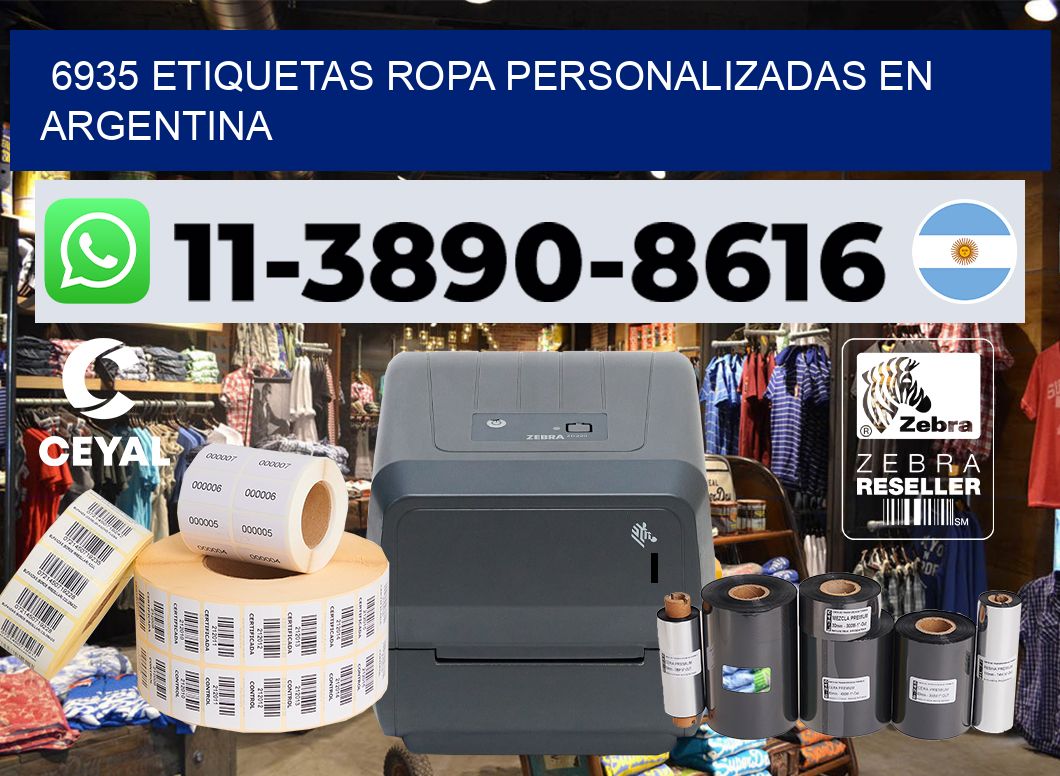 6935 Etiquetas ropa personalizadas en Argentina