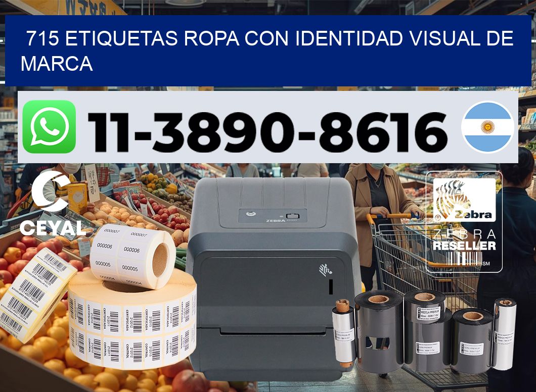 715 Etiquetas ropa con identidad visual de marca