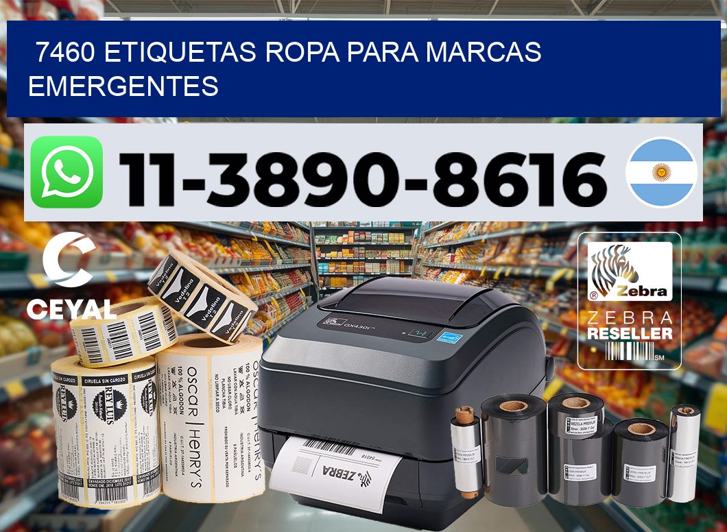 7460 Etiquetas ropa para marcas emergentes