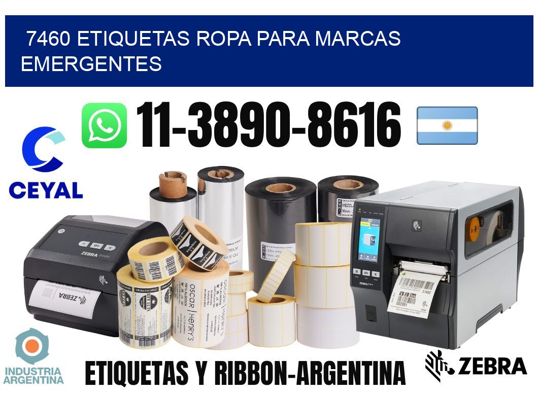 7460 Etiquetas ropa para marcas emergentes