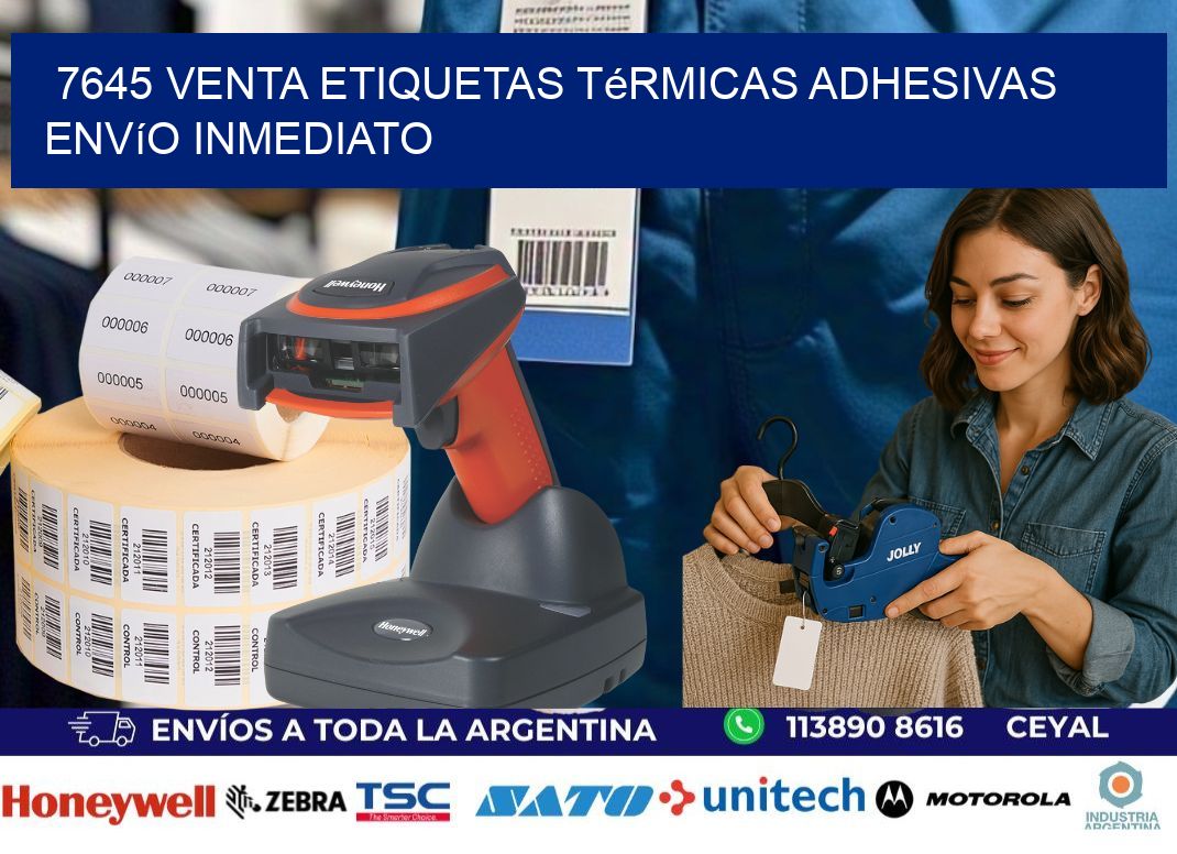 7645 venta etiquetas térmicas adhesivas envío inmediato