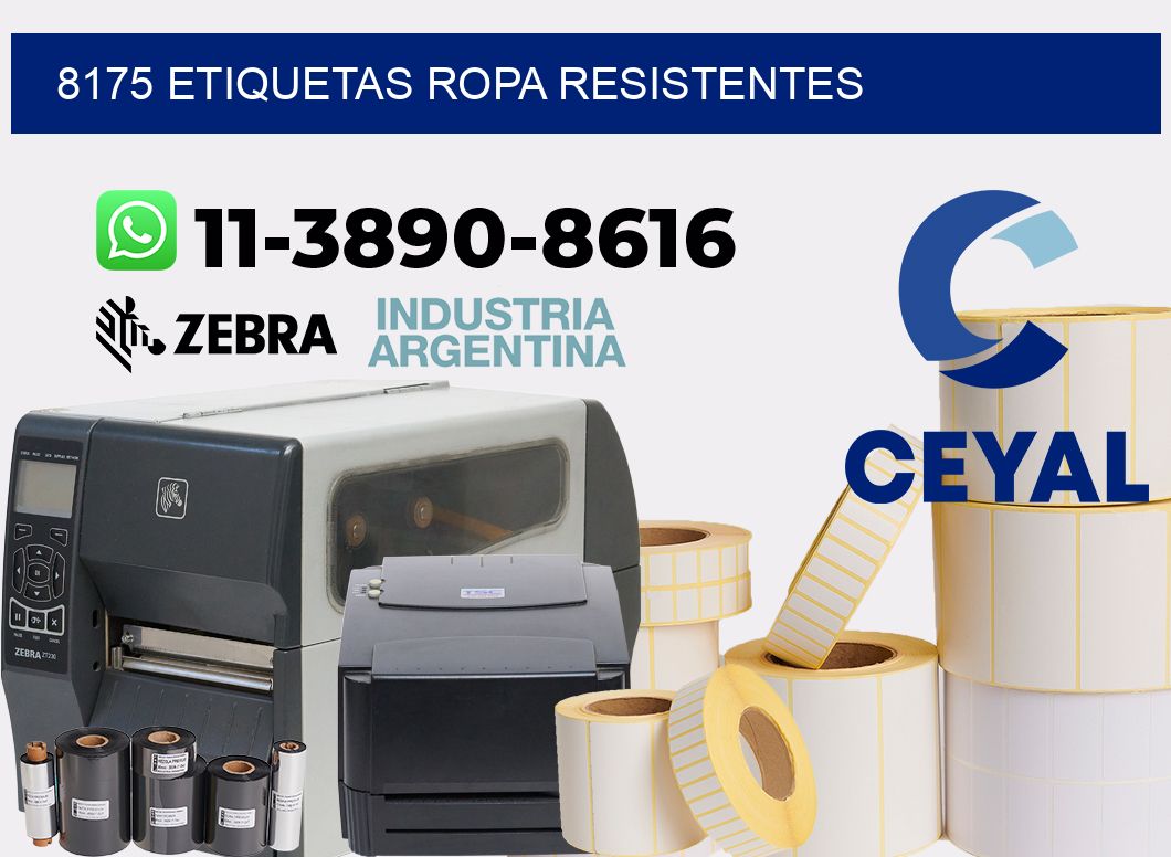 8175 Etiquetas ropa resistentes