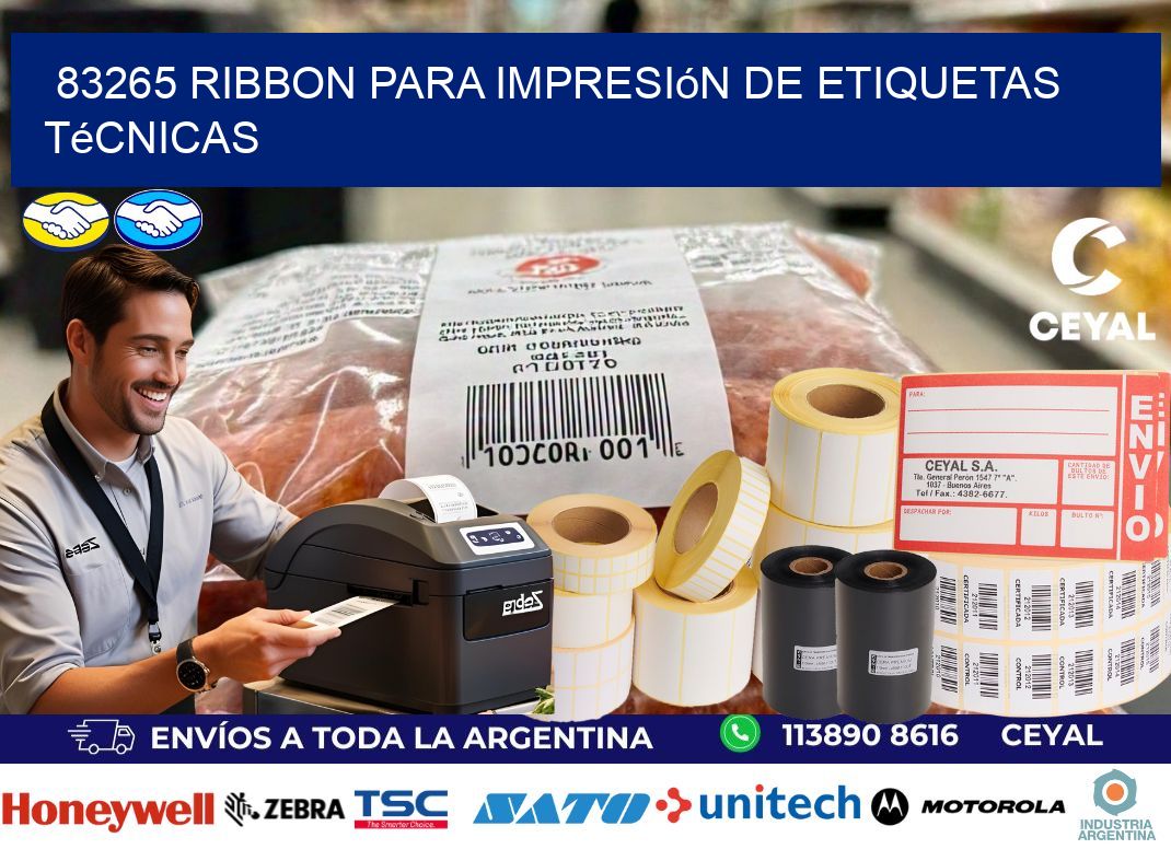 83265 ribbon para impresión de etiquetas técnicas
