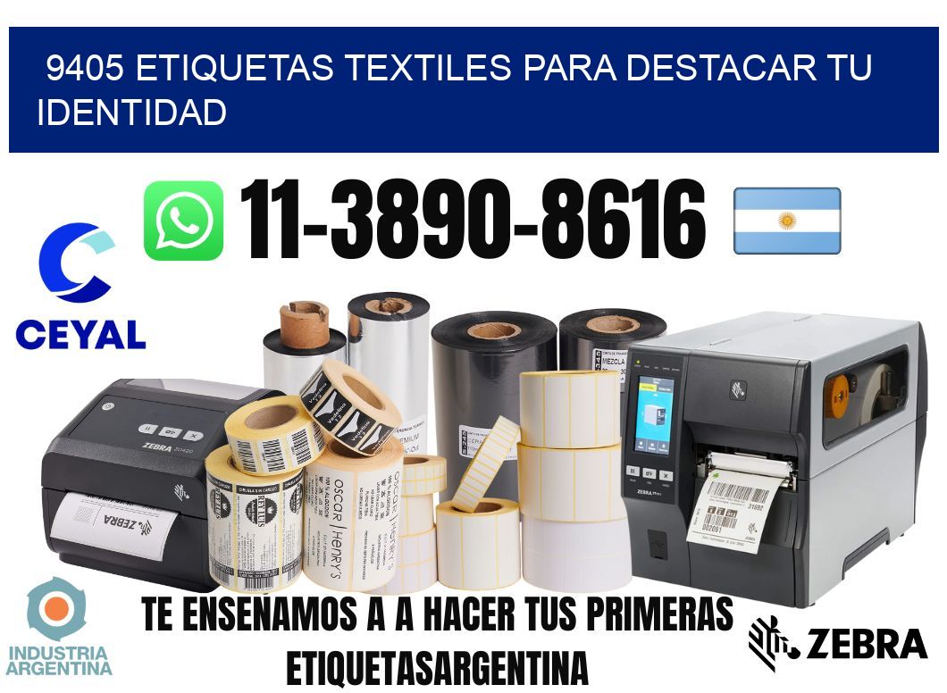9405 Etiquetas textiles para destacar tu identidad