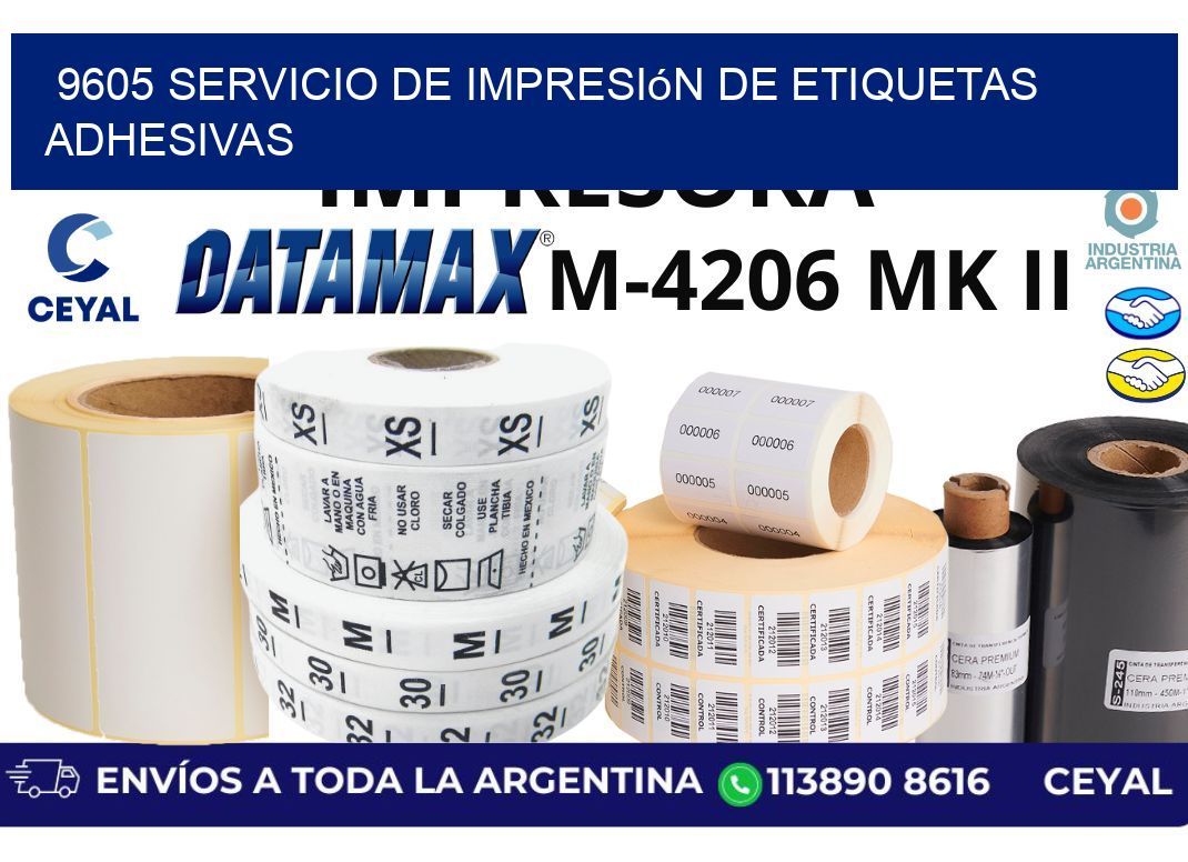9605 Servicio de impresión de etiquetas adhesivas