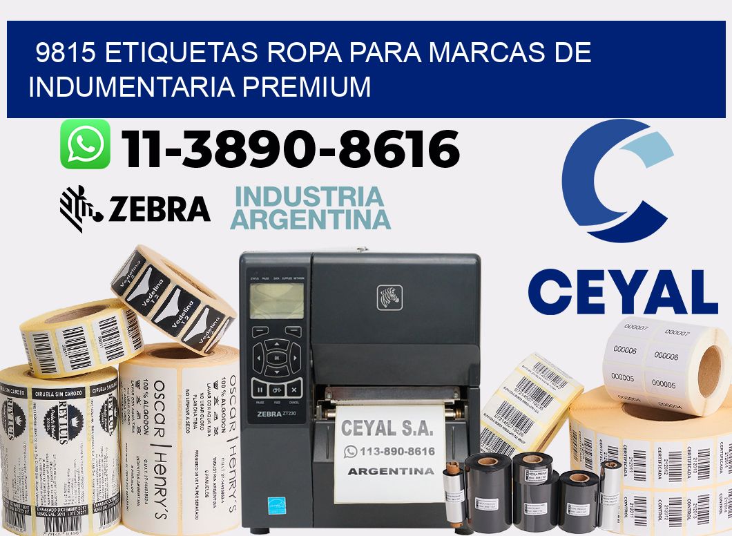 9815 Etiquetas ropa para marcas de indumentaria premium