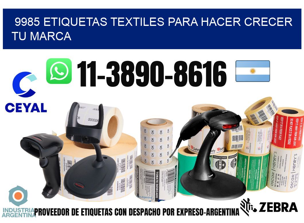 9985 Etiquetas textiles para hacer crecer tu marca