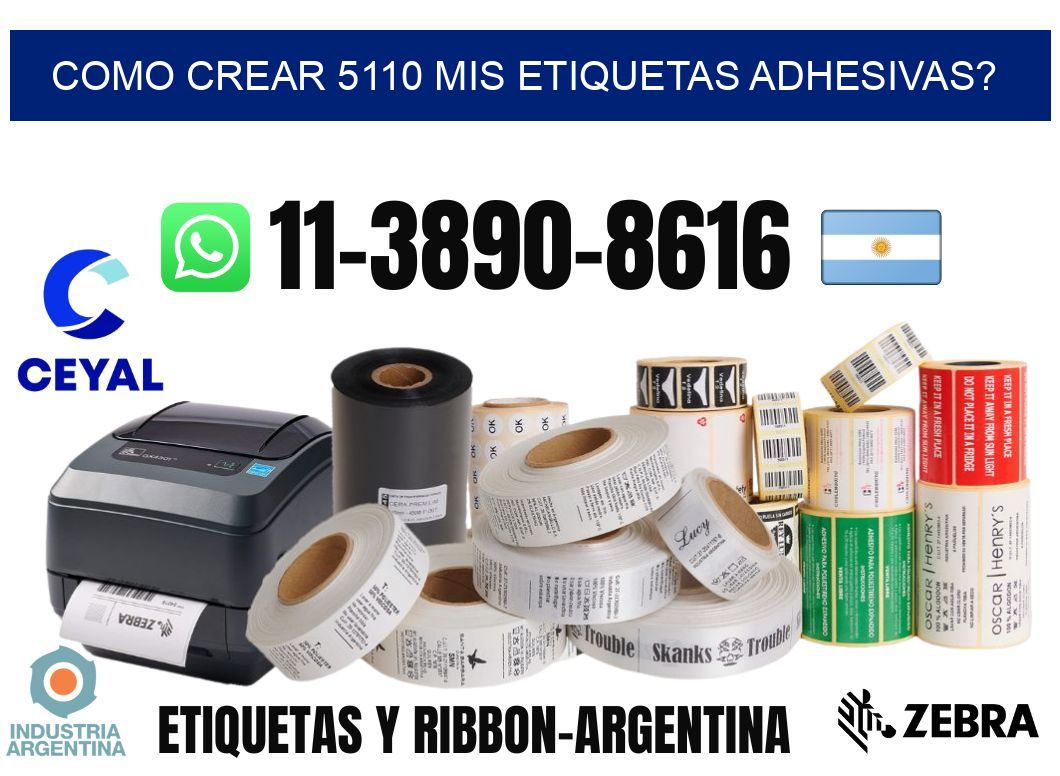 como crear 5110 mis etiquetas adhesivas?