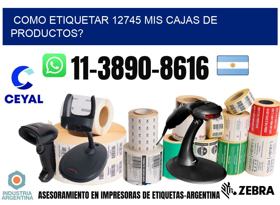 como etiquetar 12745 mis cajas de productos?