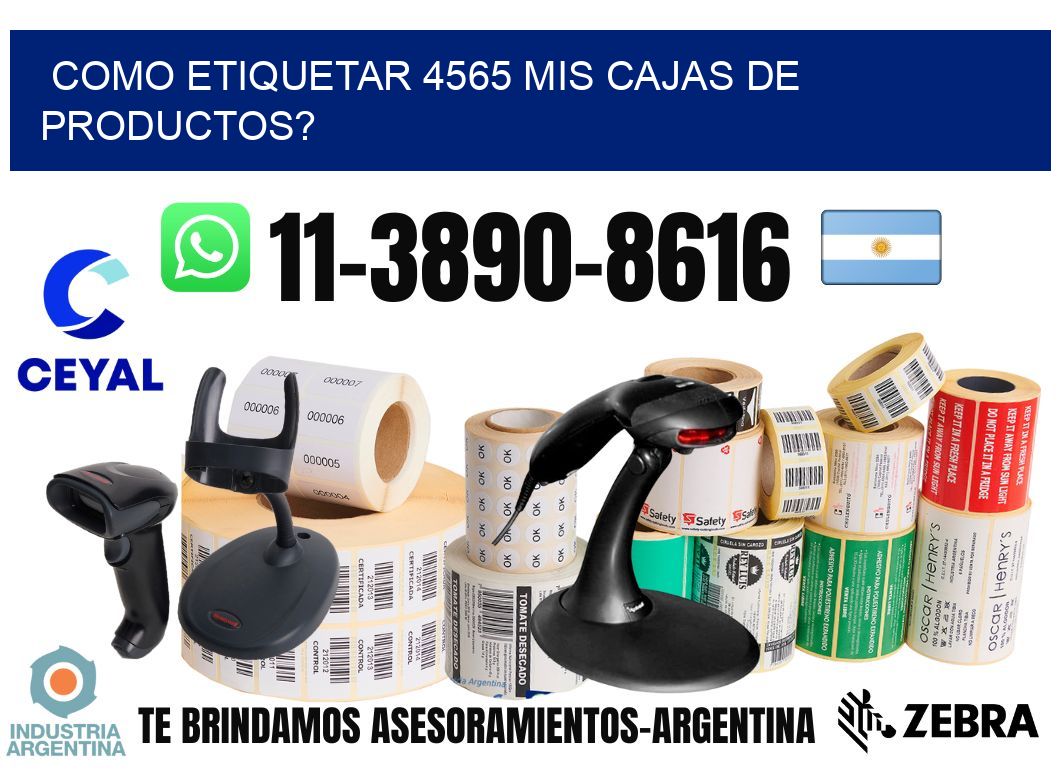 como etiquetar 4565 mis cajas de productos?