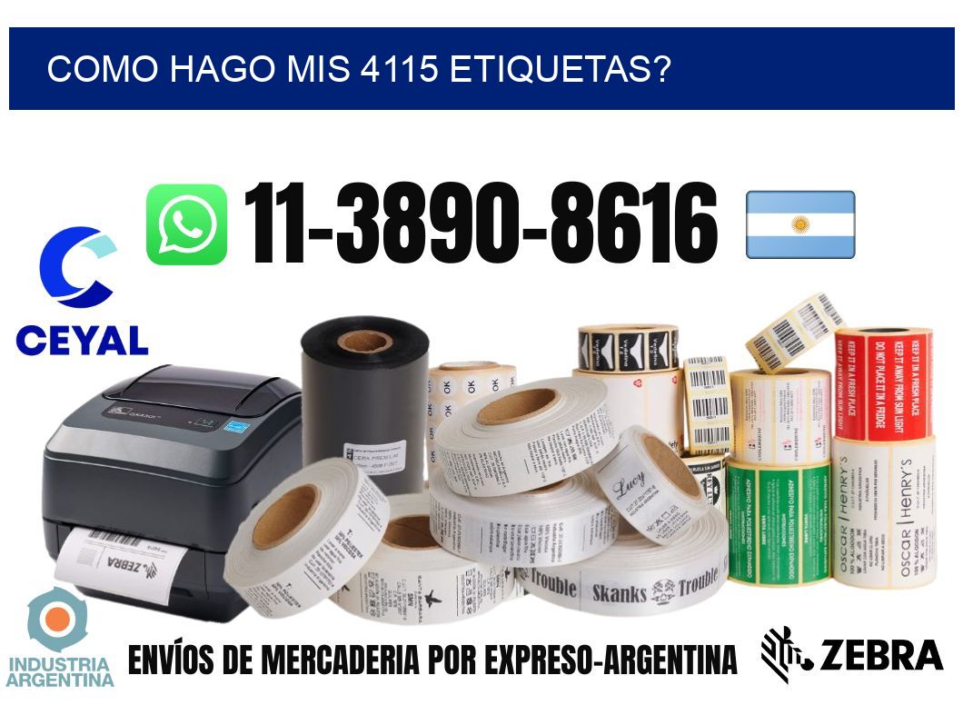 como hago mis 4115 etiquetas?