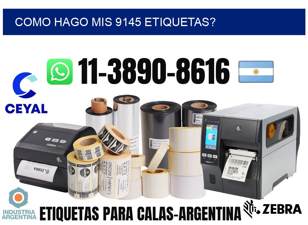 como hago mis 9145 etiquetas?