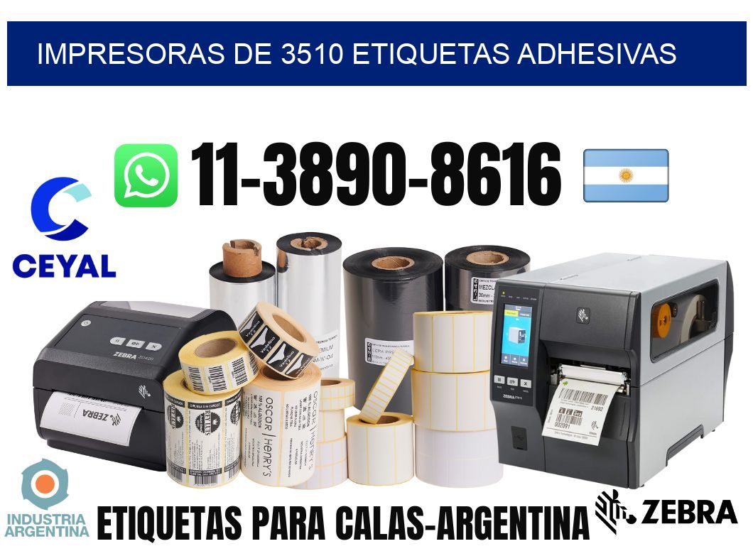 impresoras de 3510 etiquetas adhesivas
