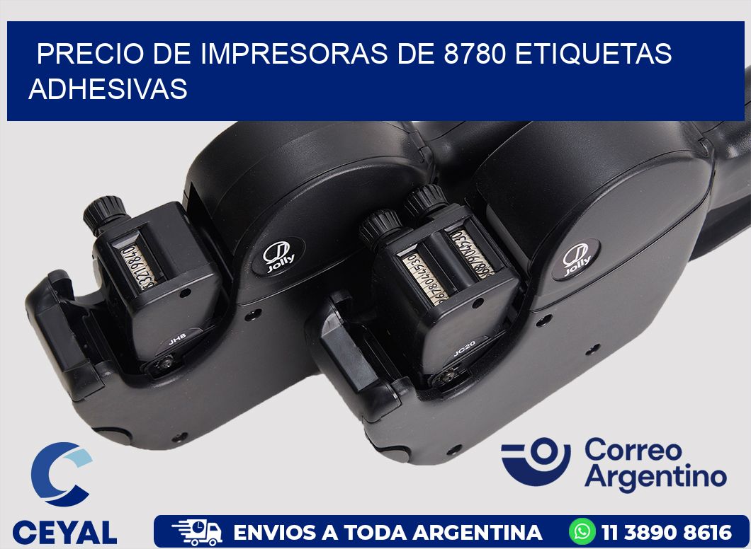 precio de impresoras de 8780 etiquetas adhesivas