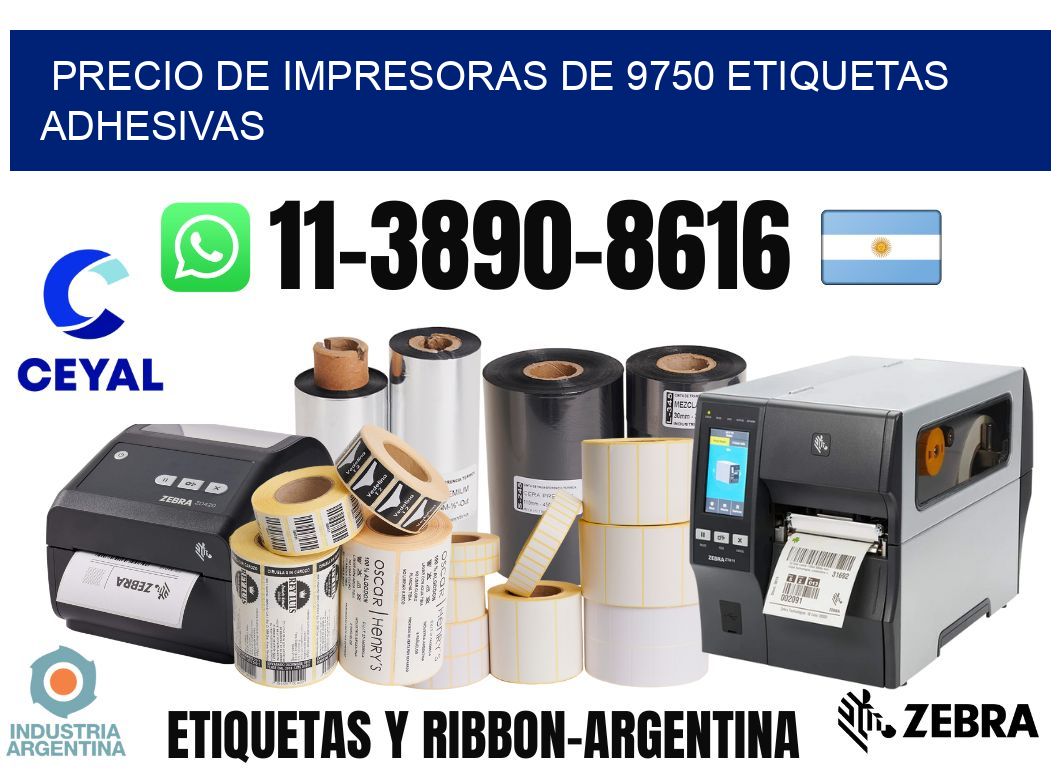 precio de impresoras de 9750 etiquetas adhesivas
