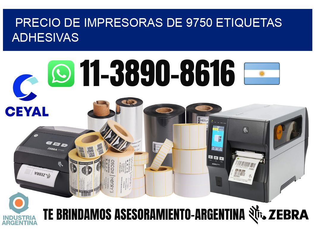 precio de impresoras de 9750 etiquetas adhesivas