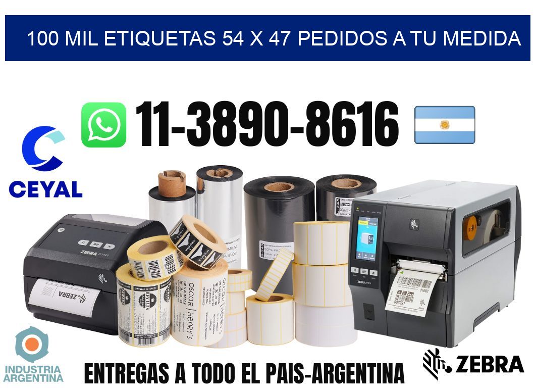 100 mil etiquetas 54 x 47 Pedidos a tu medida