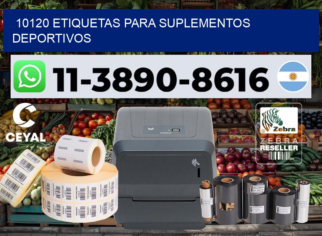 10120 Etiquetas para suplementos deportivos